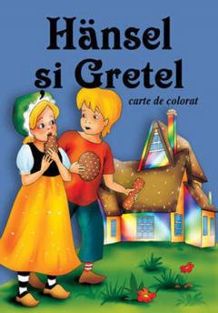 Hansel si Gretel - Carte de colorat