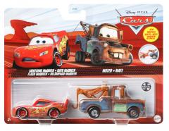 Set 2 masinute metalice - Cars - Fulger McQueen si Mater