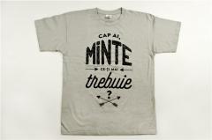 Tricou Mofturi - Cap ai - Gri, Marimea XL Men