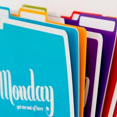 Days of the Week File Folders