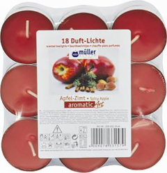 Set lumanari - Aromatic Art - Mar si scortisoara - 18 pastile