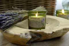 Lumanare parfumata - Pro Nature - Rozmarin, pahar si fitil de lemn