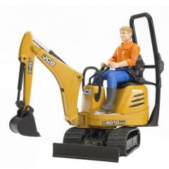 Masinuta - Micro Excavator JCB 8010 CTS cu figurina