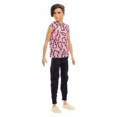 Papusa Barbie Fashionistas - Baiat cu Maiou cu Imprimeu cu Fulgere