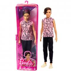 Papusa Barbie Fashionistas - Baiat cu Maiou cu Imprimeu cu Fulgere