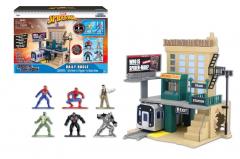 Marvel New York City + 6 Figurine Spider Man