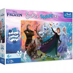 Puzzle - Primo Super Shape XL - Disney, Frozen - Descopera Lumea Inghetata