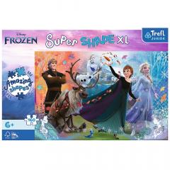 Puzzle - Primo Super Shape XL - Disney, Frozen - Descopera Lumea Inghetata