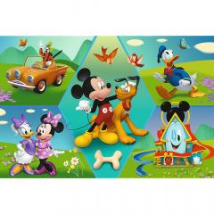 Puzzle - Primo Super Shape XXL - Disney, Mickey Amuzantul