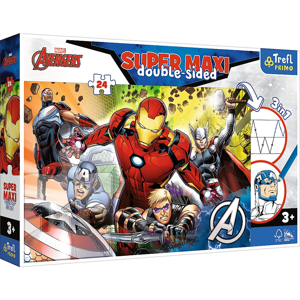 Puzzle - Primo Super Maxi - Marvel, Avengers - Trefl