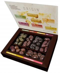 Migdale si alune glazurate in ciocolata - Origine