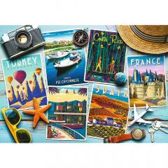 Puzzle 1000 piese - Carti postale