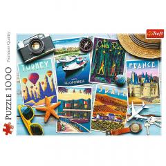 Puzzle 1000 piese - Carti postale