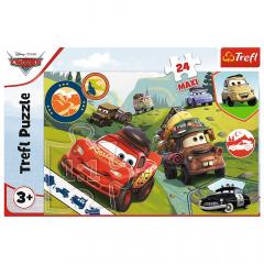 Puzzle Trefl Maxi Cars - Masinutele fericite, 24 piese