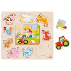 Puzzle din lemn - Farm Animals