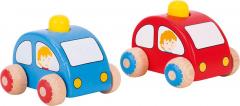 Masina de lemn - Cu claxon - mai multe culori