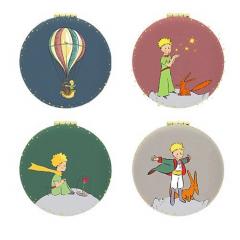 Oglinda compacta - Le petit prince - Macaron - Mai multe modele