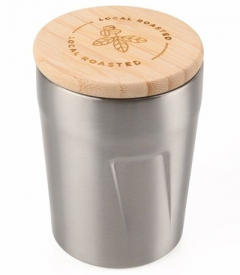 Cana termica - Bamboo Espresso Doppio Engraved Lid - Gri