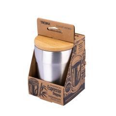 Cana termica - Bamboo Espresso Doppio Engraved Lid - Gri