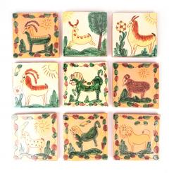 Cahla ceramica - Kuty Botosani, 10 x 10 cm (diverse modele)