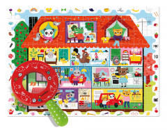 Puzzle 108 piese - Detective Puzzle - My House