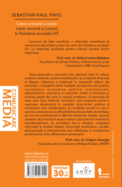 Catre o istorie a cartii: carte, lectura si comert in Romania secolului XX