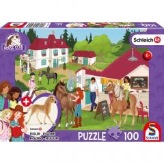 Puzzle 100 piese - Horse Club - Grajduri de Echitatie