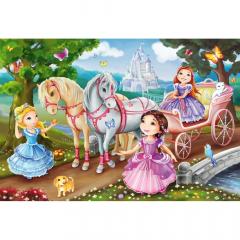 Puzzle 3x24 piese - Fairytale Princesses