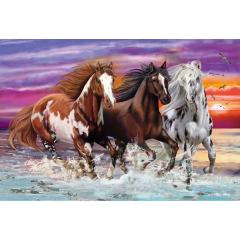 Puzzle 200 piese - Trio of Wild Horses