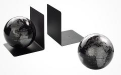 Set suporturi laterale pentru carti - Globe Black