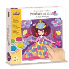 Set pictura - Zanele, folosind tehnica picturii cu degetul