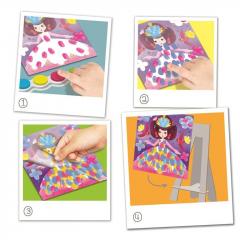 Set pictura - Zanele, folosind tehnica picturii cu degetul