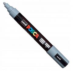Marker Posca PC-5M - Gri inchis, 1.8 - 2.5 mm