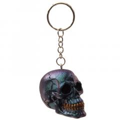 Breloc - Skulls and Roses - Dark Metallic and Gold Skull, doua culori