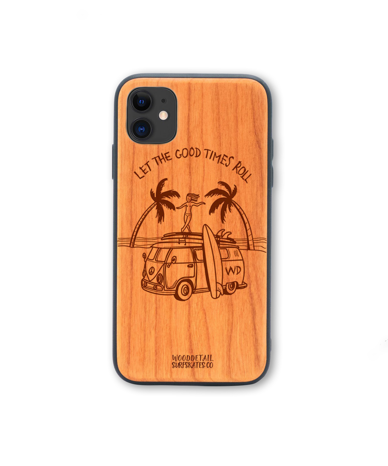 Carcasa telefon - Good Times - iPhone 11, lemn - Wooddetail