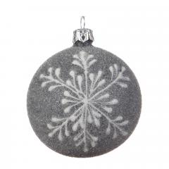 Glob de Craciun - Big Snowflake, stone grey