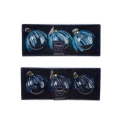 Set globuri Craciun - Lacquer Drops, 3 bucati (doua modele)