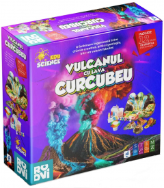 Joc educativ - Vulcanul cu lava curcubeu