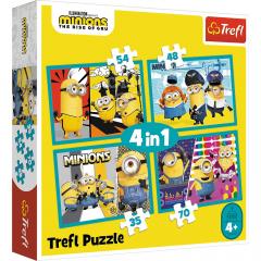 Puzzle 4in1 - Minion's Happy World