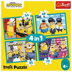 Puzzle 4in1 - Minion's Happy World