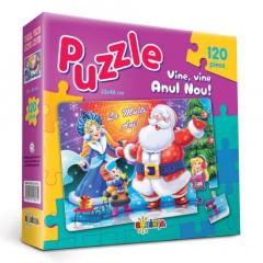 Puzzle 120 piese - Vine, vine Anul Nou!