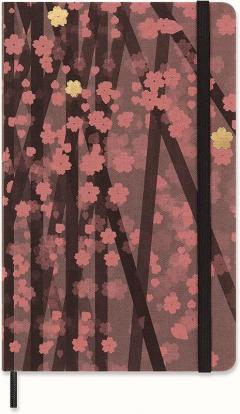 Carnet - Moleskine Limited Edition - Sakura - Fabric Hard Cover, Large, Plain - Kosuke Tsumura