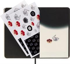 Carnet - Moleskine Limited Edition - Year of the Rabbit - Fabric Hard Cover, Pocket, Ruled - Minju Kim