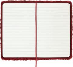 Carnet - Moleskine Faux Fur - Hard Cover, Large, Ruled - Maple Red