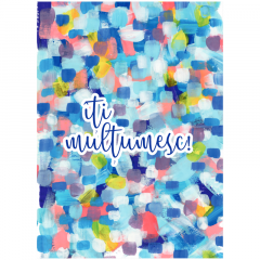 Felicitare - Love - Confetti - Iti multumesc