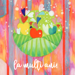 Felicitare - Love - Plicul verde - La multi ani!