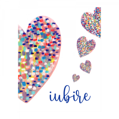 Felicitare - Love - Inima roz - Iubire