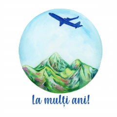 Felicitare - La munte - La multi ani!