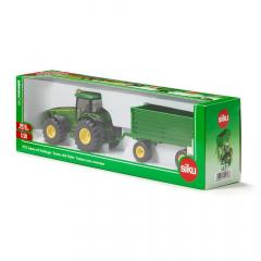 Jucarie - Tractor John Deere cu remorca
