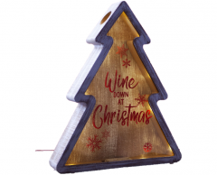 Recipient cu led in forma de brad - Wine down at Christmas